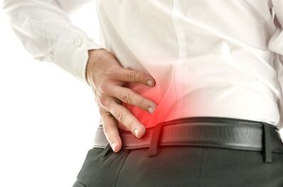 Low back pain in a man